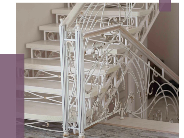 Изготовление кованых лестниц на заказ в Белорецке от 86165 руб. | ПРОЛЁТ-Блр