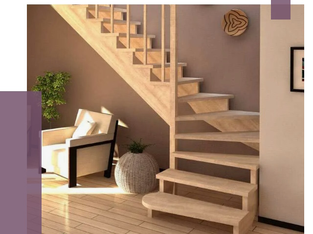 Изготовление Г-образных лестниц в Белорецке от 18753 руб. 