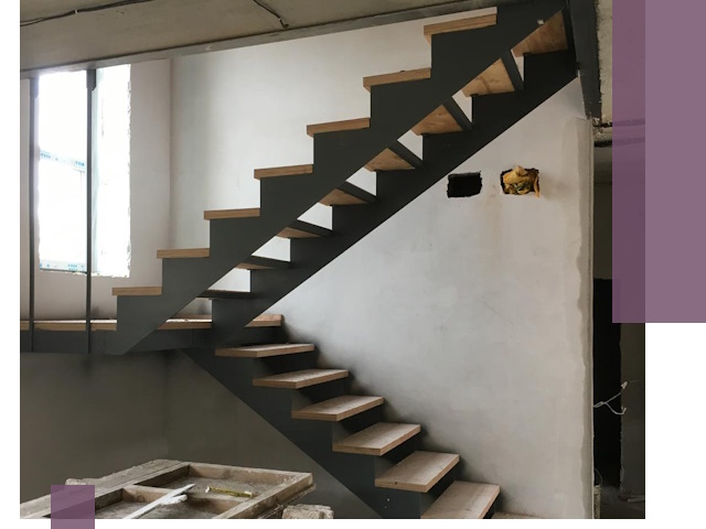 Изготовление лестниц на металлокаркасе в Белорецке от производителя