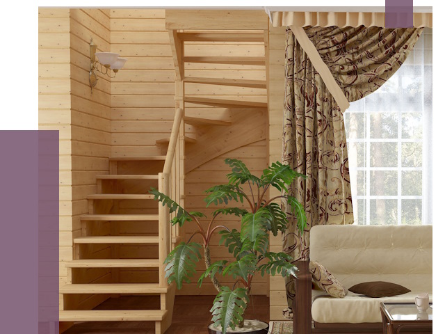 Лестницы для дачи в Белорецке от 75267 руб.  | ПРОЛЁТ-Блр