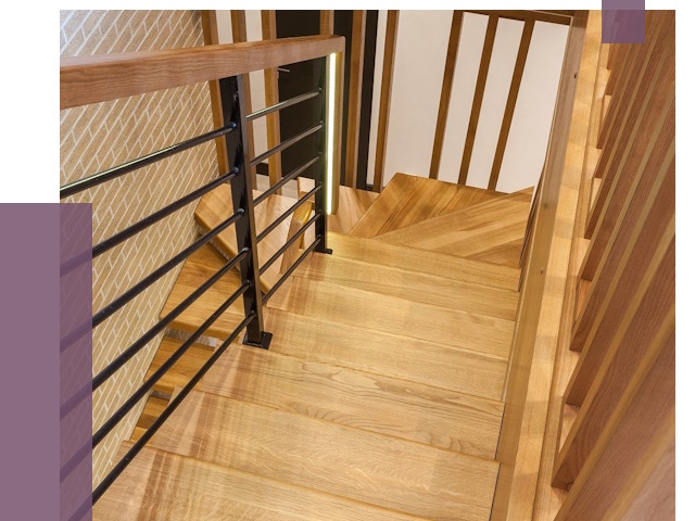 Лестницы из ясеня в Белорецке под ключ от 9934 руб. 