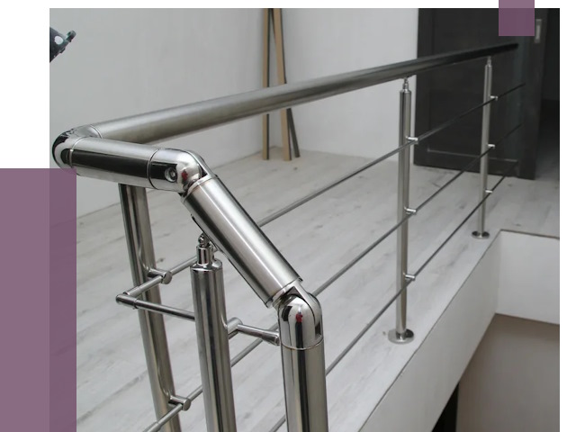 Перила из нержавеющей стали в Белорецке от 8921 руб. под ключ | ПРОЛЁТ-Блр