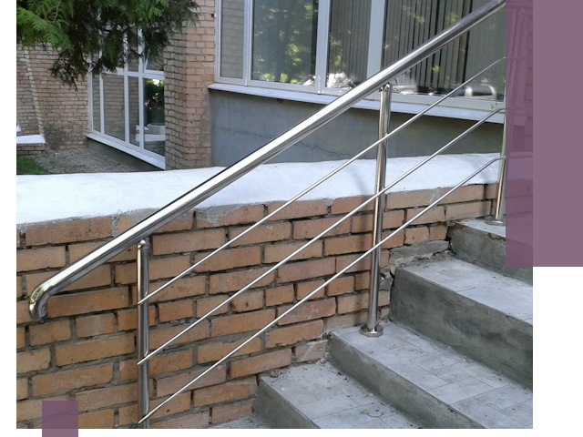 Перила из нержавеющей стали высокого качества в Белорецке