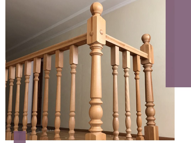 Деревянные перила на заказ в Белорецке: монтаж и изготовление