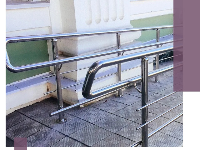 Ограждения пандусов из металла и нержавейки в Белорецке