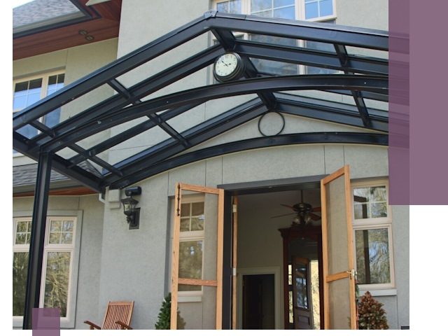 Изготовление и монтаж навесов и козырьков в Белорецке