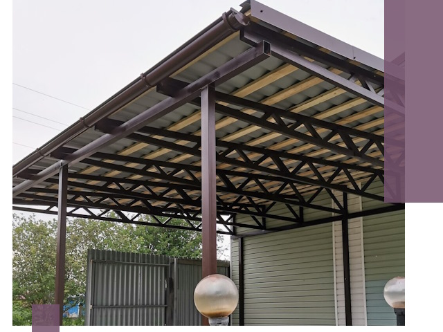 Навесы под ключ в Белорецке: изготовление, монтаж и гарантия