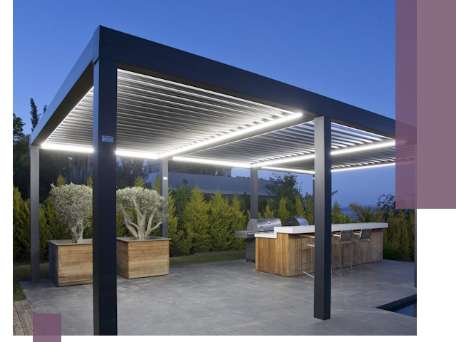 Навесы отдельно стоящие под ключ в Белорецке из металла и поликарбоната