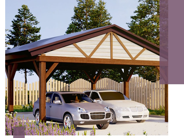 Навесы для автомобиля в Белорецке — изготовление и монтаж