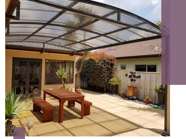 Навесы во двор под ключ в Белорецке — изготовление и монтаж