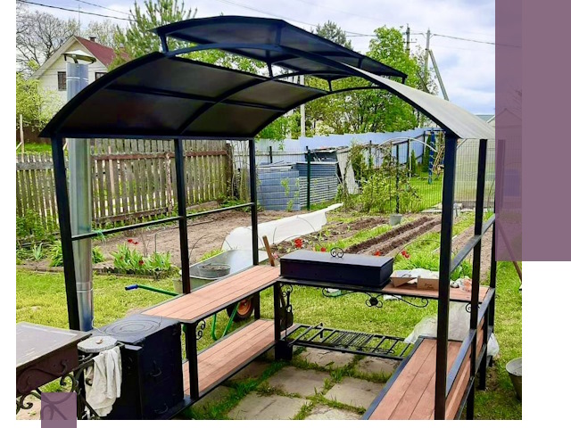 Навесы для барбекю в Белорецке: изготовление, монтаж и демонтаж