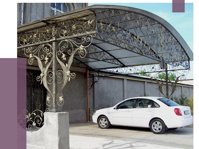 Кованые навесы в Белорецке от 14445 руб. | ПРОЛЁТ-Блр