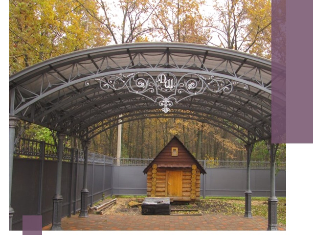 Кованые навесы премиум-класса под заказ в Белорецке