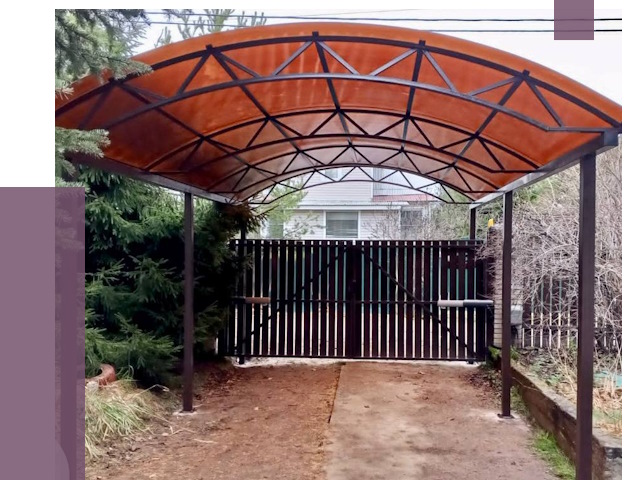 Арочные навесы в Белорецке от 12621 руб. — изготовление и монтаж | ПРОЛЁТ-Блр