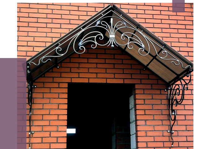 Металлические козырьки в Белорецке от 10593 руб. 