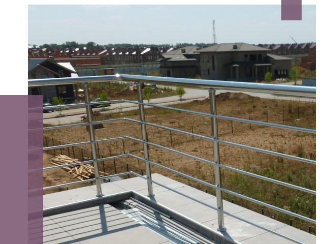 Парапеты из нержавеющей стали в Белорецке от 7907 руб. за м² | ПРОЛЁТ-Блр