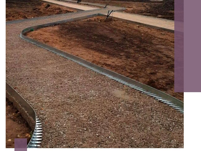 Металлические бордюры под ключ в Белорецке — изготовление и монтаж