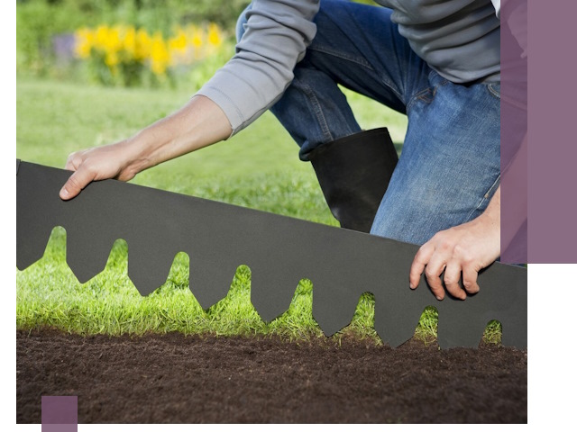 Металлические бордюры для газона в Белорецке — изготовление и монтаж