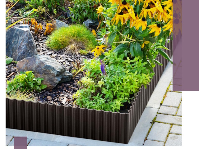 Металлические бордюры для клумб в Белорецке — производство и монтаж