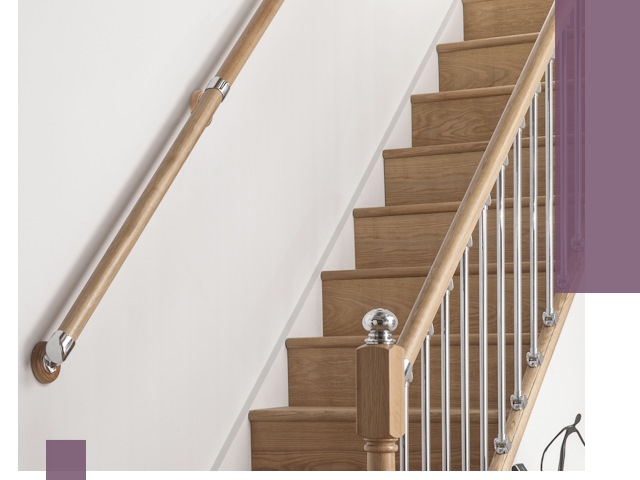 Пристенные поручни из стали и нержавейки под монтаж в Белорецке